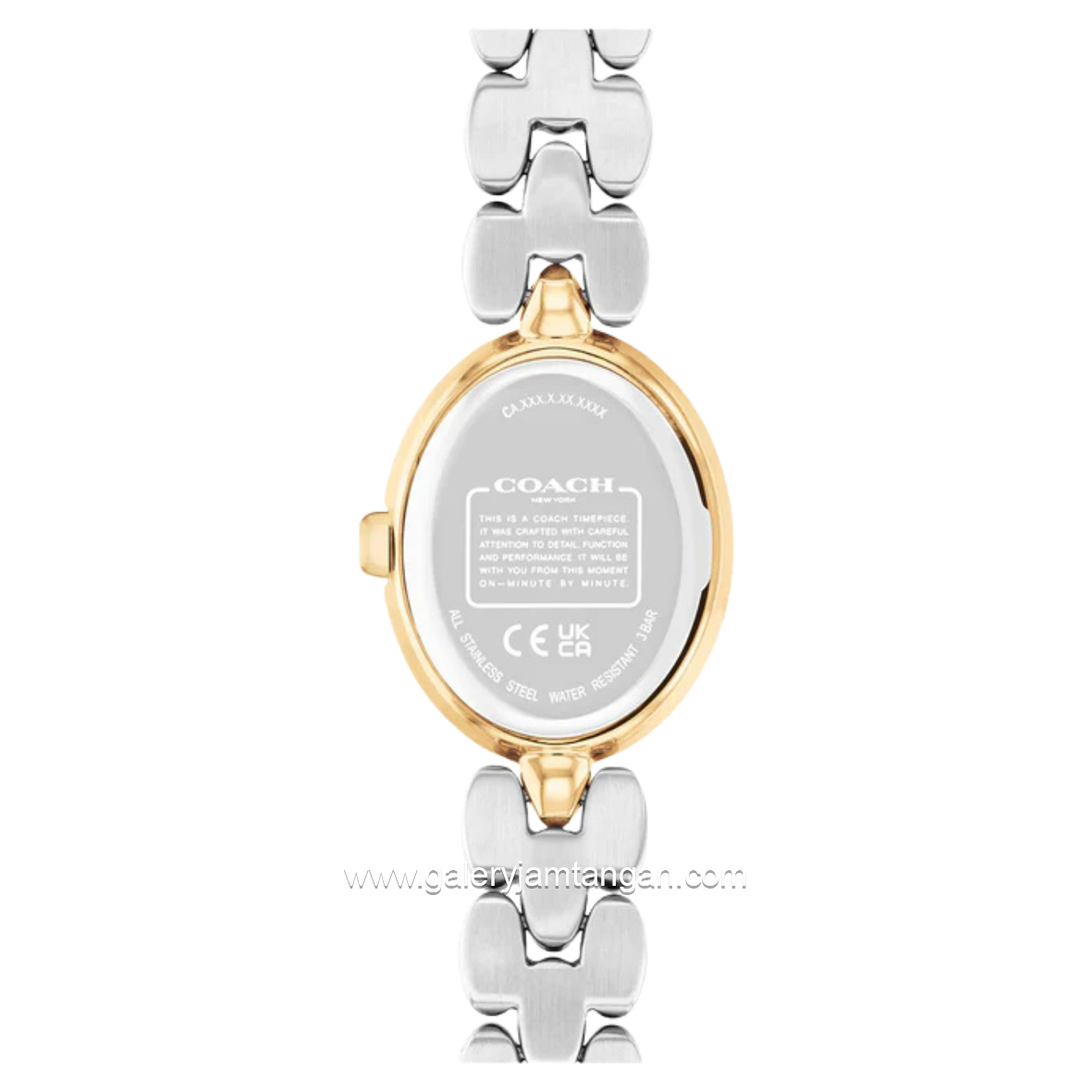 COACH SAMMY 14504419 Silver Gold Stainless Steel Strap
