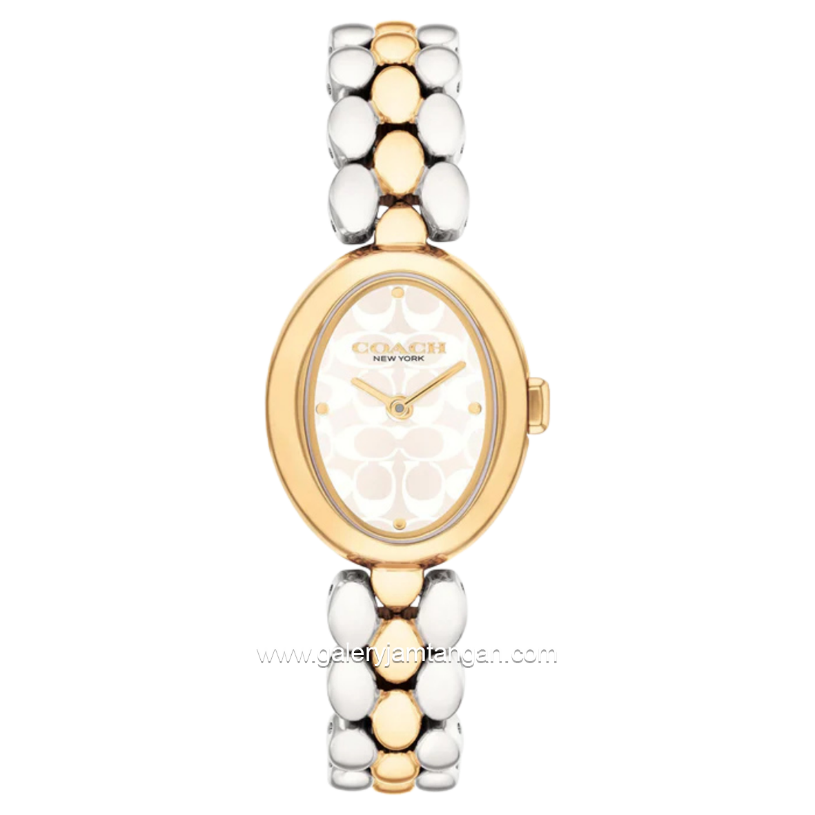 COACH SAMMY 14504419 Silver Gold Stainless Steel Strap