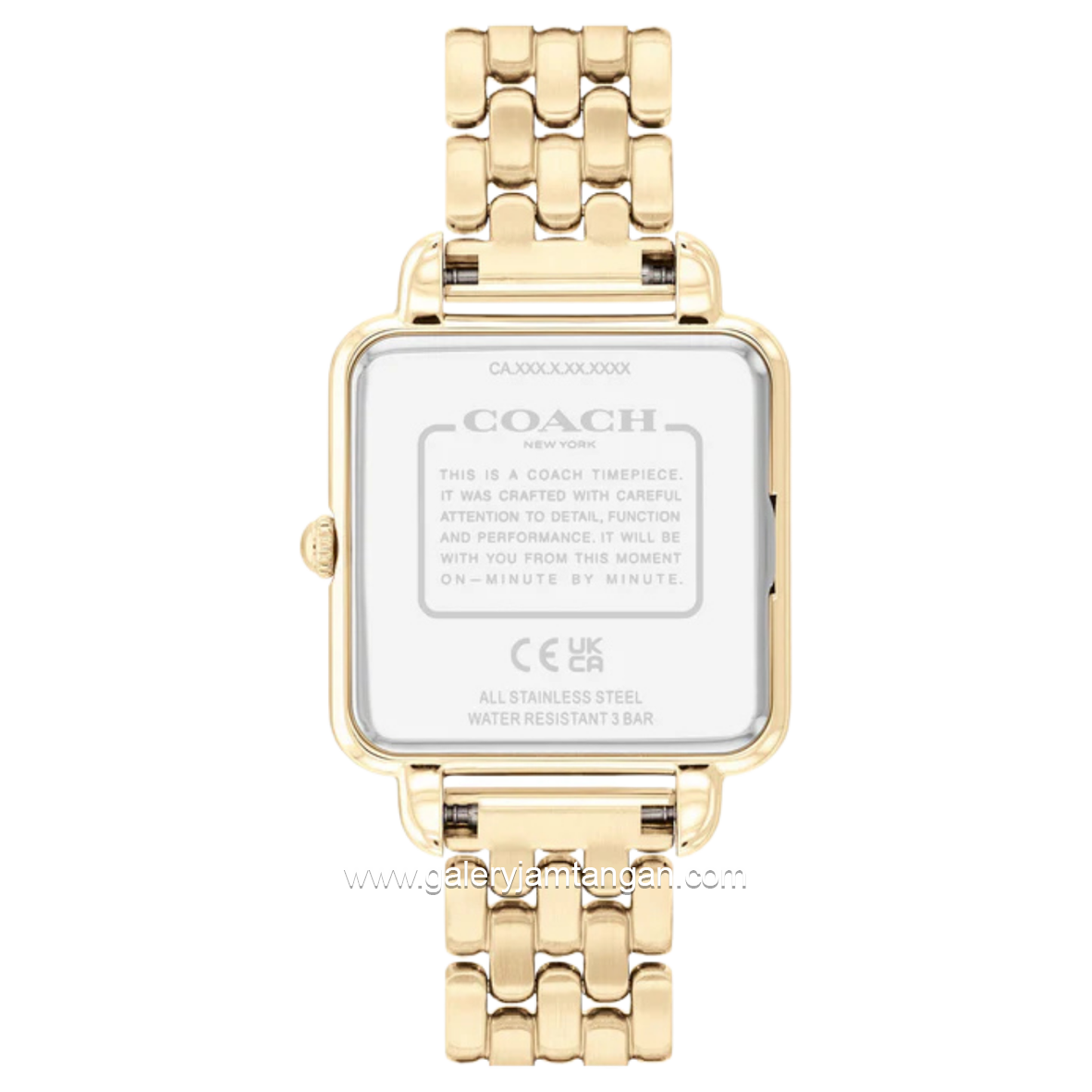 COACH CASS 14504495 Champagne Gold Stainless Steel Strap