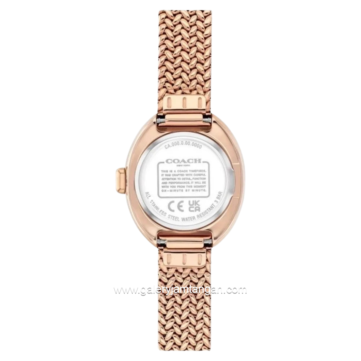 COACH SAMMY 14504568 Rose Gold Stainless Steel Strap