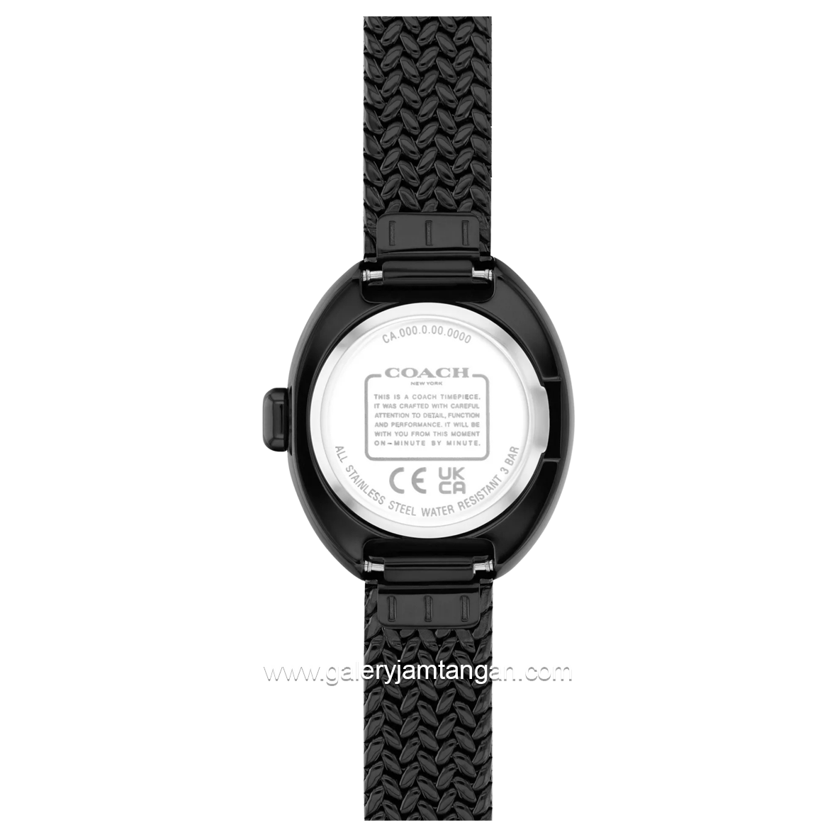 COACH SAMMY 14504569 Black Stainless Steel Strap