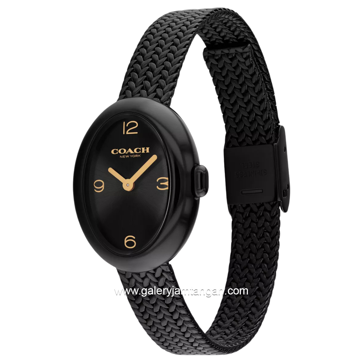 COACH SAMMY 14504569 Black Stainless Steel Strap
