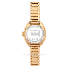 COACH 14504571 Sammy Gold Dial Black Stainless Steel Strap