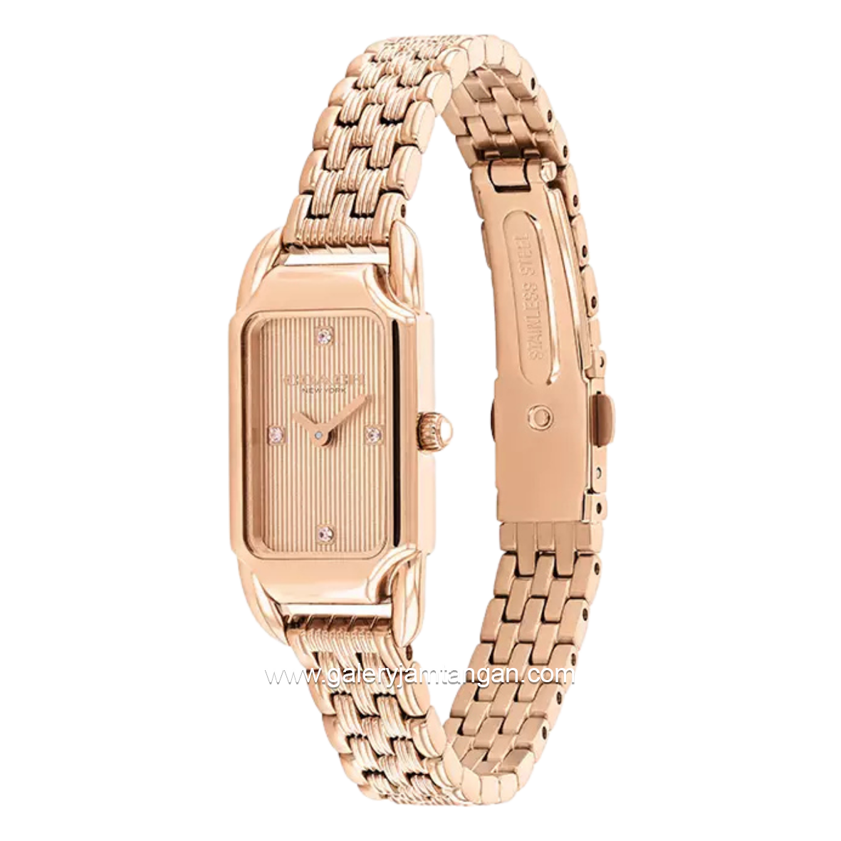 COACH 14504630 Cadie Rose Gold Stainless Steel Strap