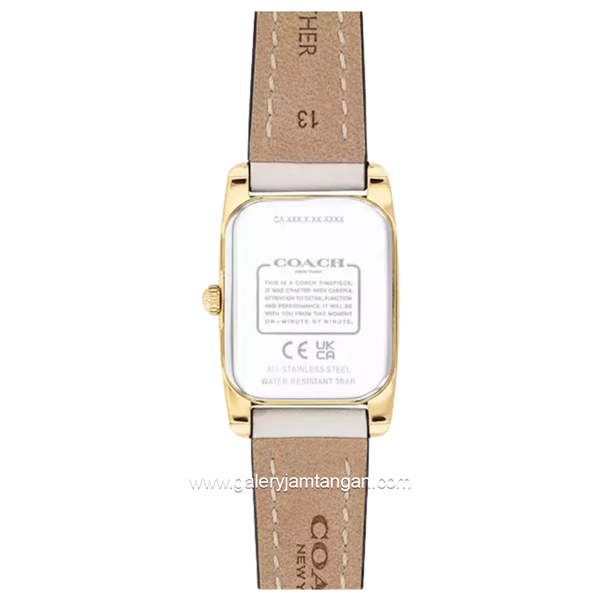 COACH REESE 14504645 Chalk Dial White Leather Strap