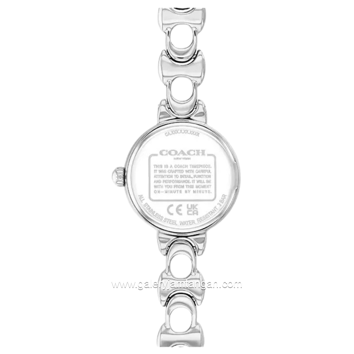 COACH IRIS 14504651 Silver Dial White Stainless Steel Strap