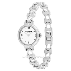 COACH IRIS 14504651 Silver Dial White Stainless Steel Strap