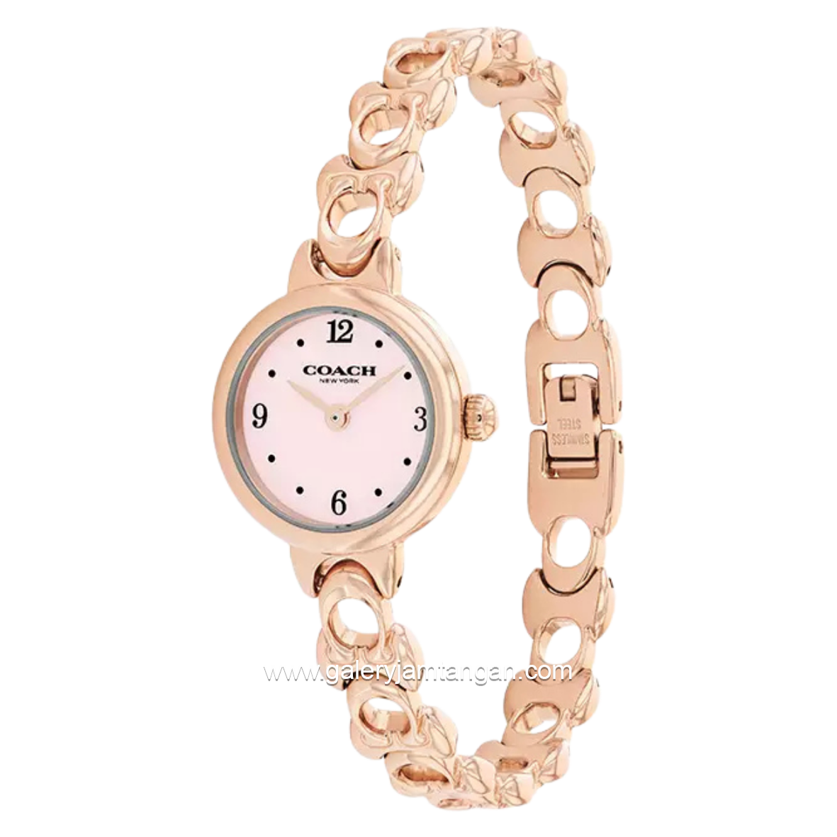 COACH IRIS 14504652 Rose Gold Stainless Steel Strap