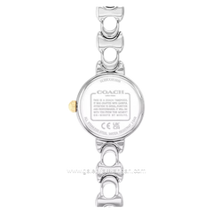COACH 14504653 Iris Silver Gold Dial White Stainless Steel Strap