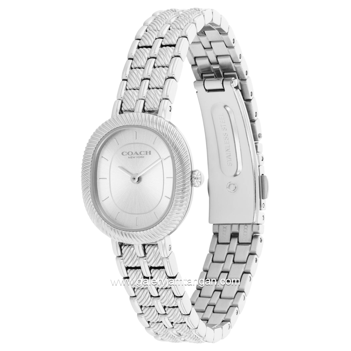 COACH 14504659 Harlow Silver Stainless Steel Strap