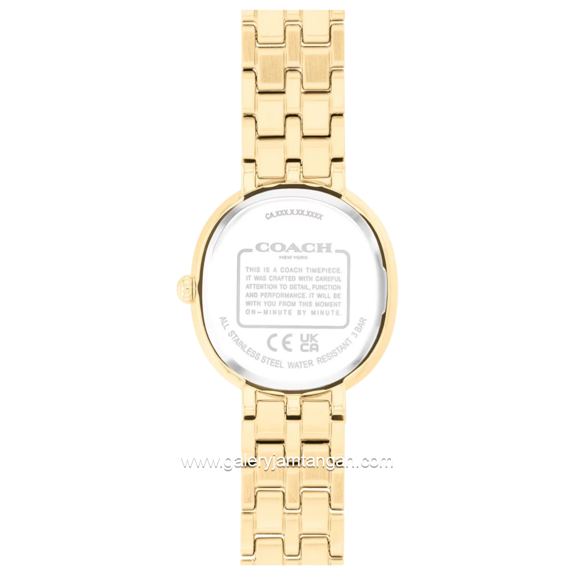 COACH HARLOW 14504660 Gold Stainless Steel Strap