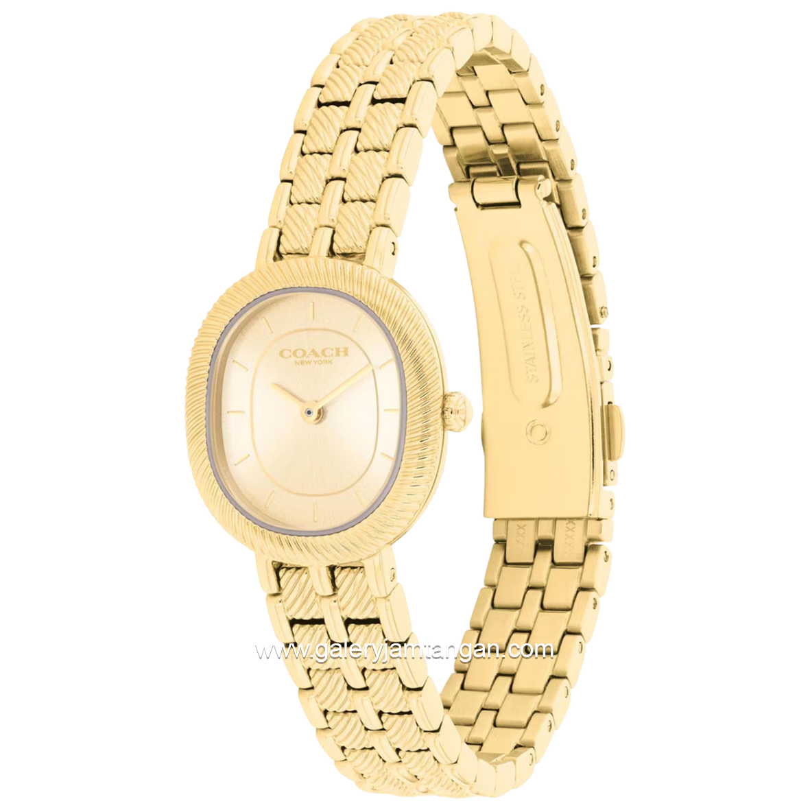 COACH HARLOW 14504660 Gold Stainless Steel Strap