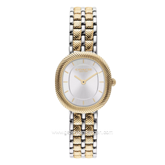 COACH HARLOW 14504701 Silver Combi Gold Stainless Steel Strap