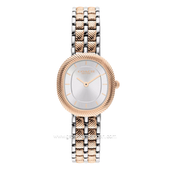 COACH HARLOW 14504702 Silver Combi Rosegold Stainless Steel Strap