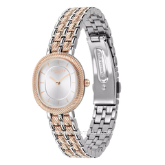 COACH HARLOW 14504702 Silver Combi Rosegold Stainless Steel Strap