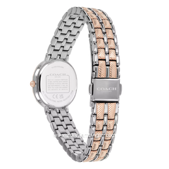 COACH HARLOW 14504702 Silver Combi Rosegold Stainless Steel Strap