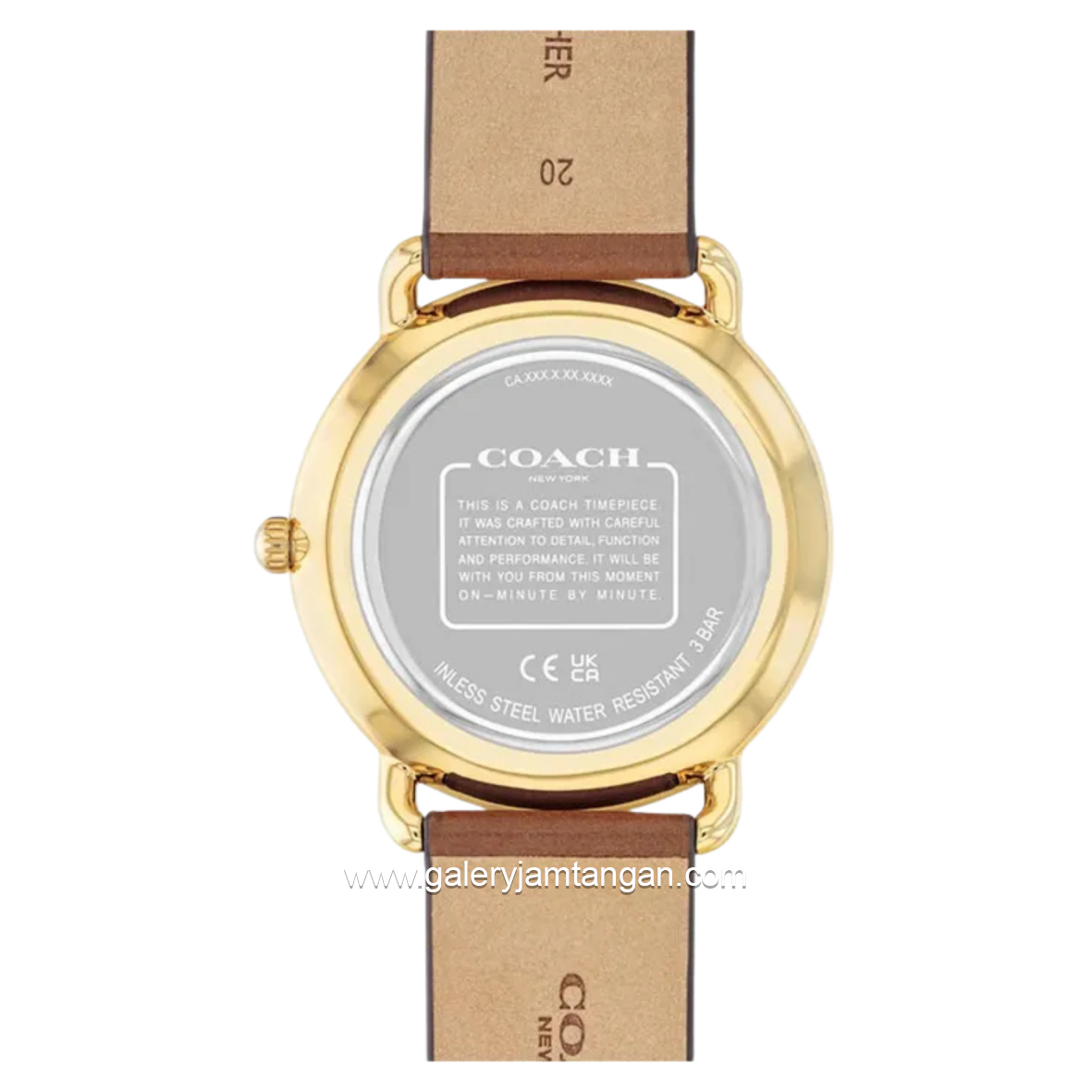 COACH ELLIOT 14602646 Brown Leather Strap