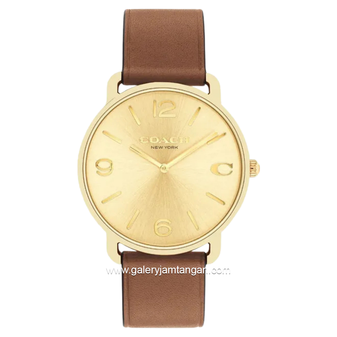 COACH ELLIOT 14602646 Brown Leather Strap