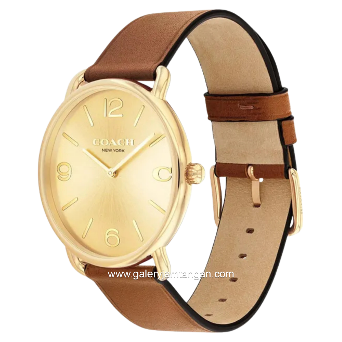COACH ELLIOT 14602646 Brown Leather Strap