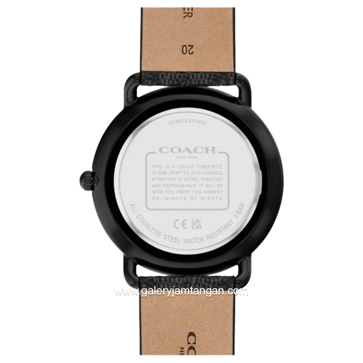COACH 14602673 Elliot Black Leather Strap