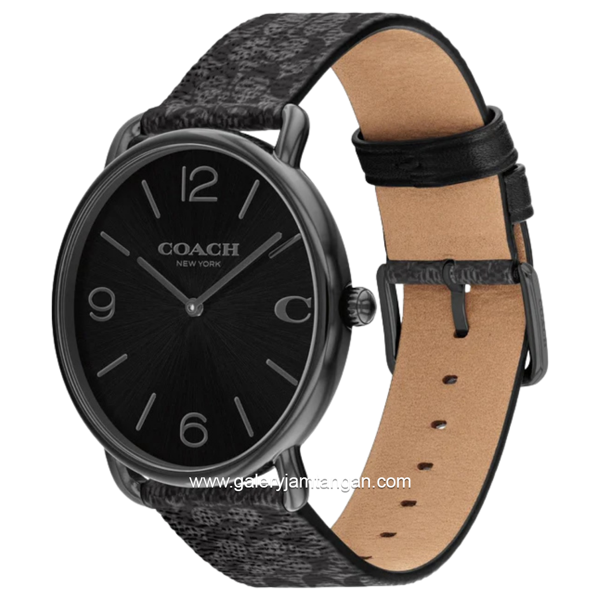 COACH 14602673 Elliot Black Leather Strap