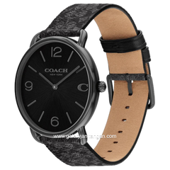 COACH 14602673 Elliot Black Leather Strap