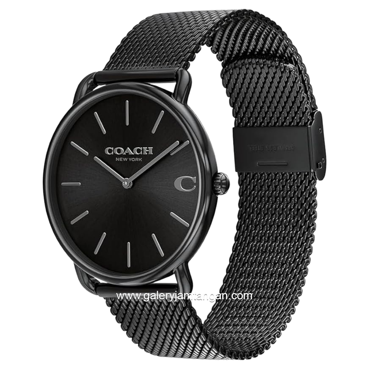 COACH 14602720 Elliot Black Dial Black Stainless Steel Strap
