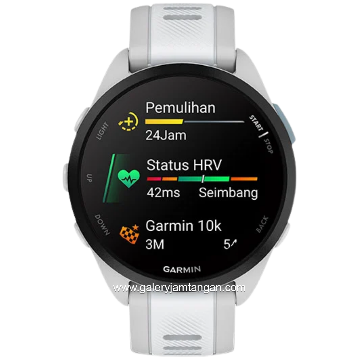 GARMIN Forerunner 165 Music Digital Dial Gray Silicone Strap