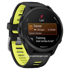 GARMIN FORERUNNER 170 BLACK AMP YELLOW Smartwatch Silicone Strap