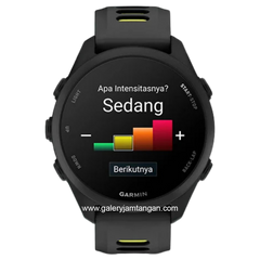 GARMIN FORERUNNER 170 BLACK AMP YELLOW Smartwatch Silicone Strap