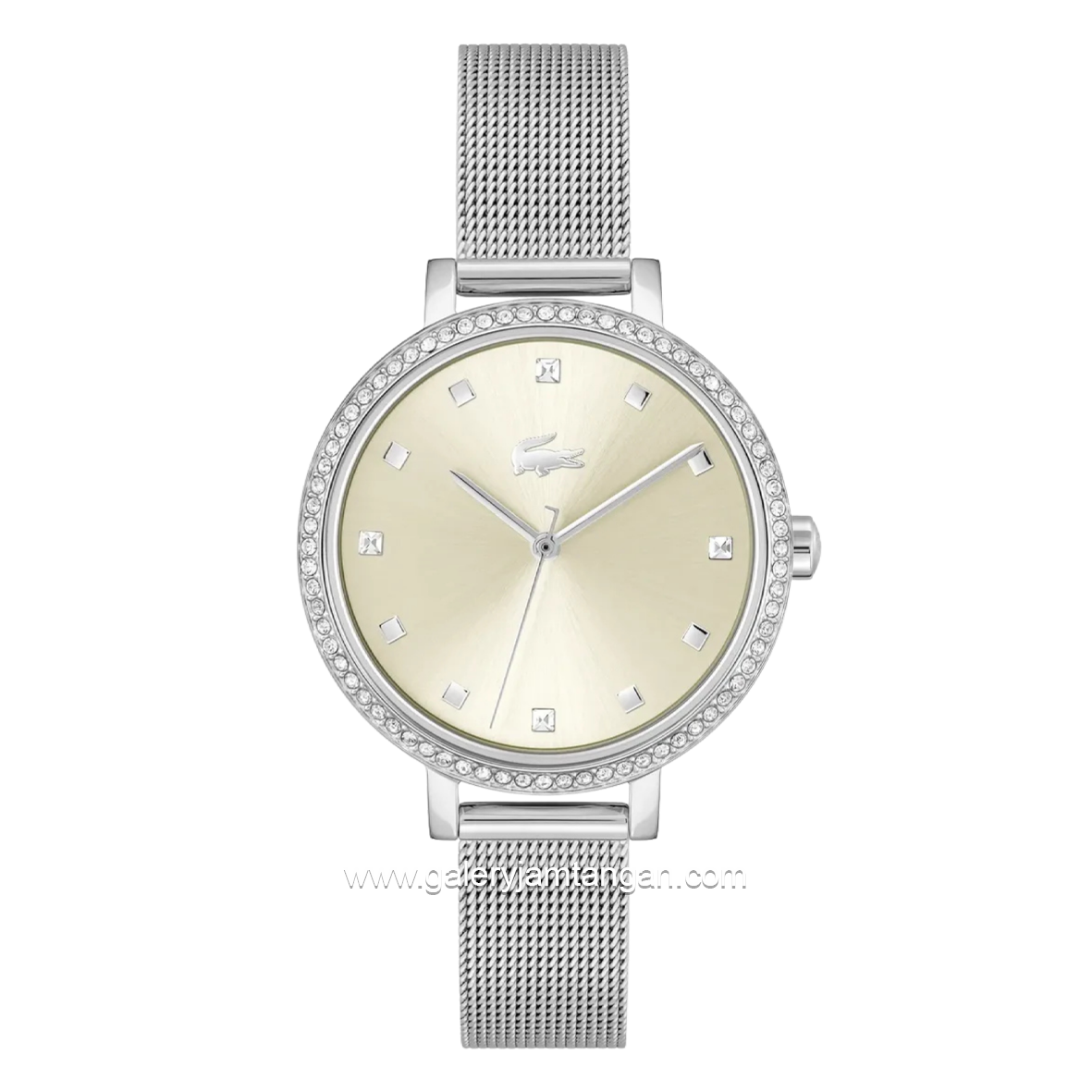 LACOSTE 2001488 RIGA Silver Dial Champagne Stainless Steel Strap