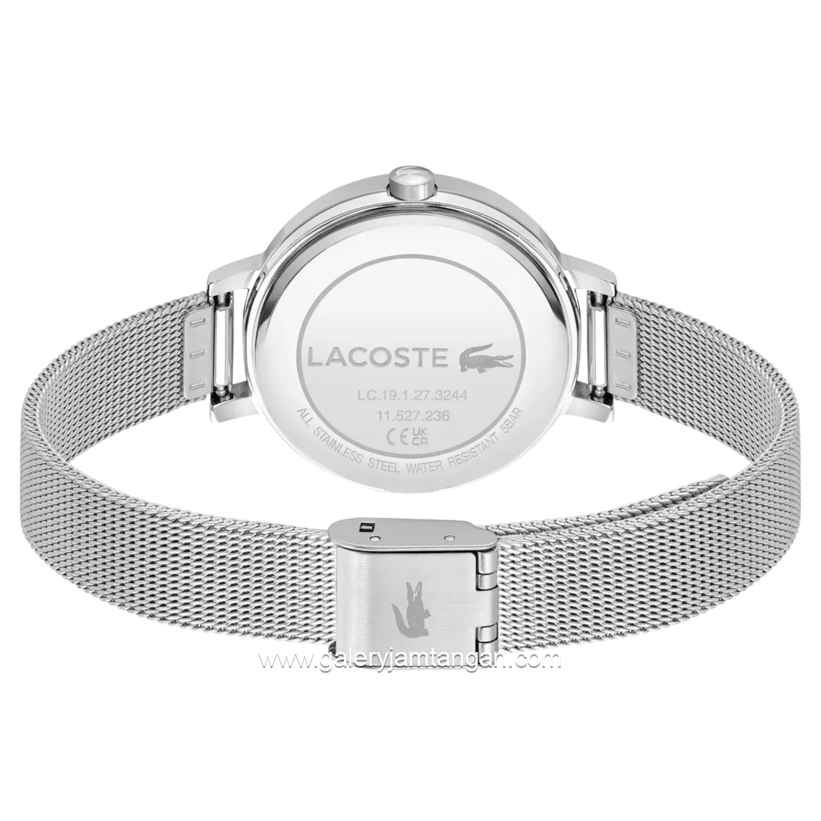 LACOSTE 2001488 RIGA Silver Dial Champagne Stainless Steel Strap