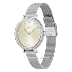 LACOSTE 2001488 RIGA Silver Dial Champagne Stainless Steel Strap