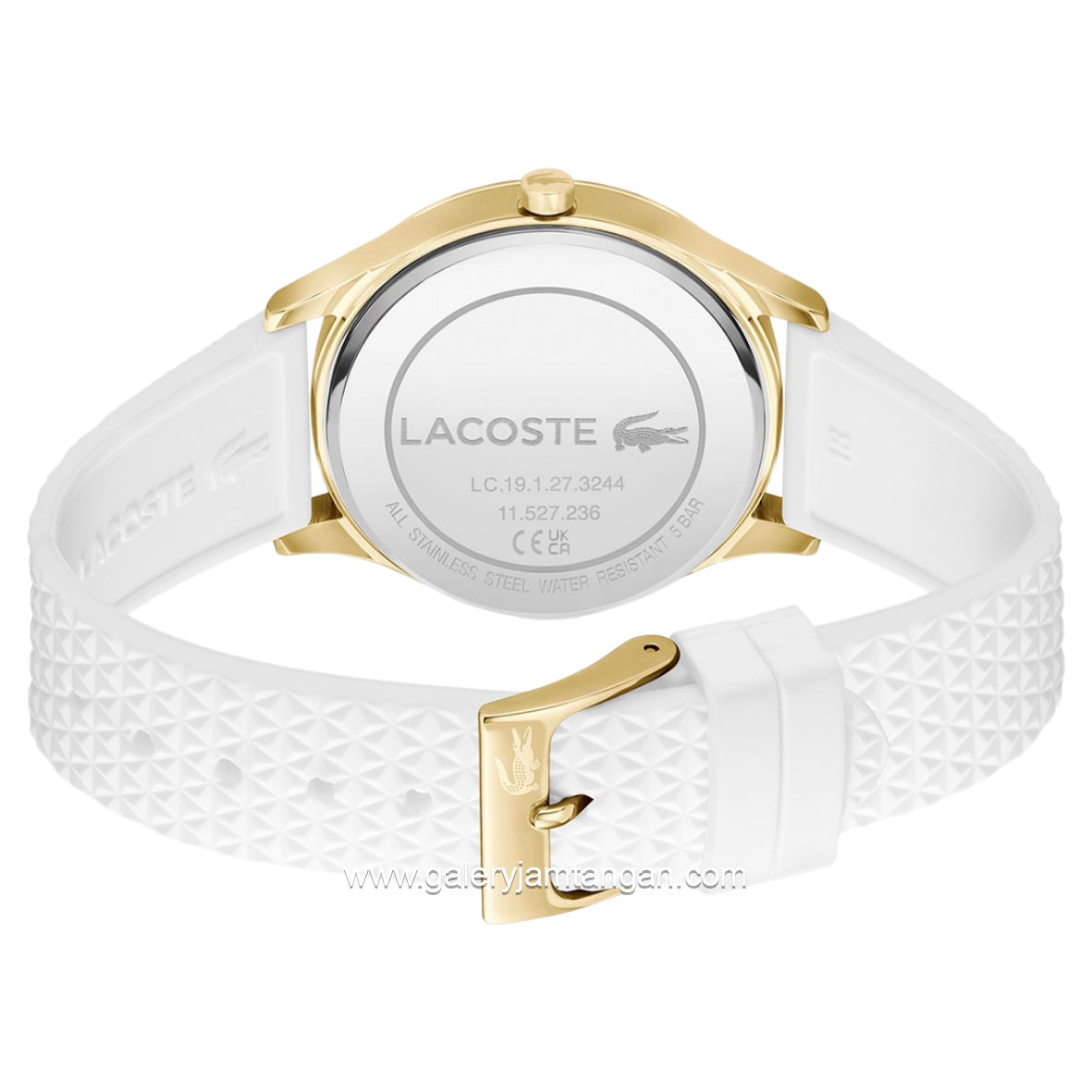 LACOSTE CROCODELLE 2001490 White Silicone Strap