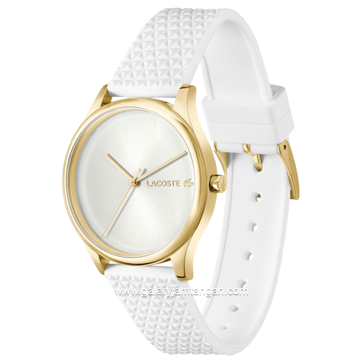 LACOSTE CROCODELLE 2001490 White Silicone Strap