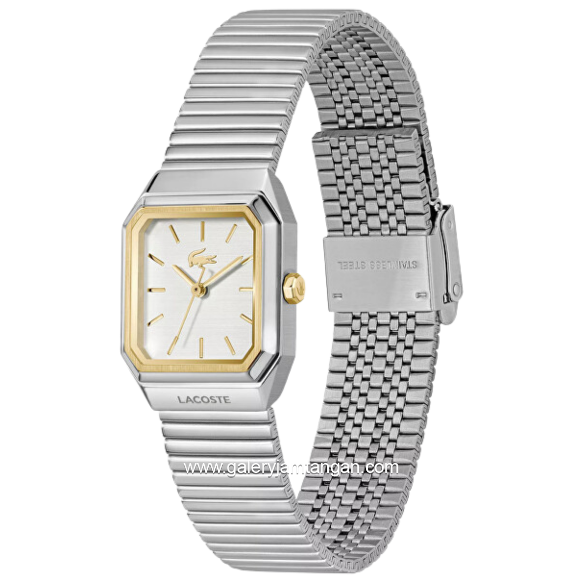 LACOSTE RENE 2001506 Silver Stainless Steel Strap