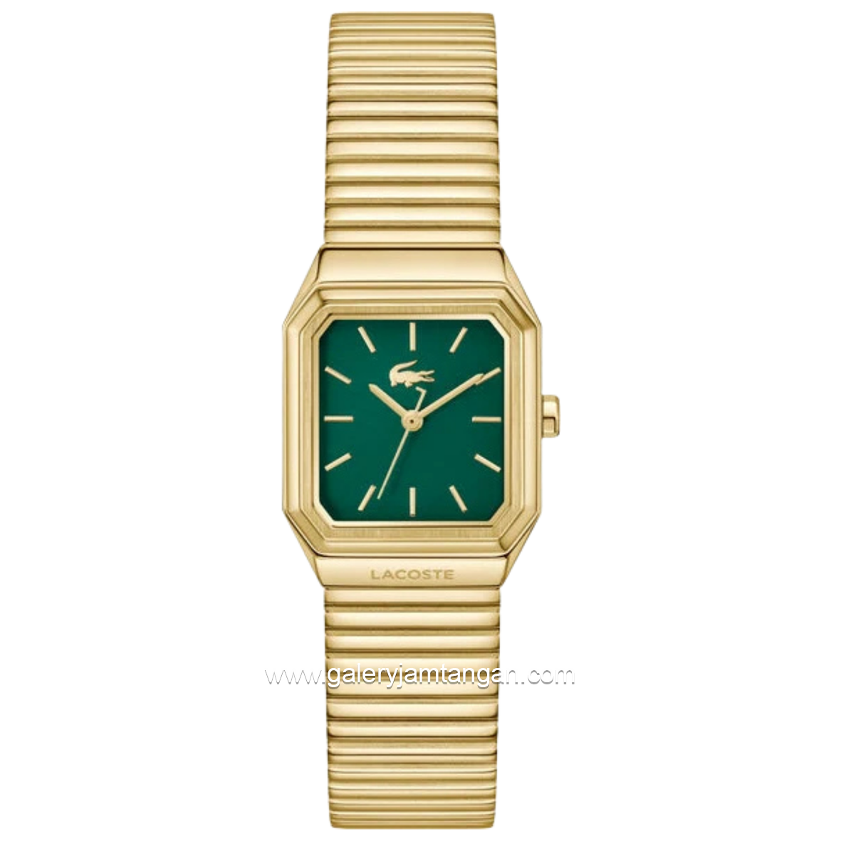 LACOSTE RENE 2001507 Gold Dial Green Stainless Steel Strap