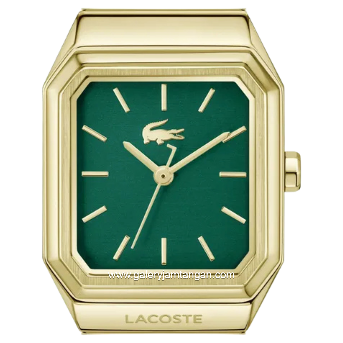 LACOSTE RENE 2001507 Gold Dial Green Stainless Steel Strap