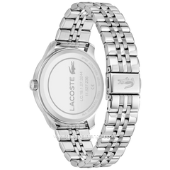 LACOSTE LISBON 2011478 Silver Stainless Steel Strap