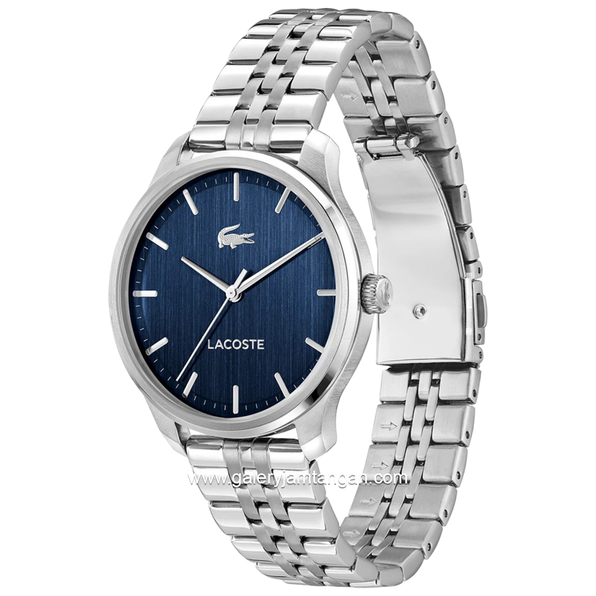 LACOSTE LISBON 2011478 Silver Stainless Steel Strap