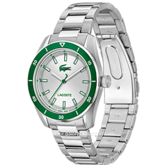 LACOSTE 2011487 Boston Silver Stainless Steel Strap
