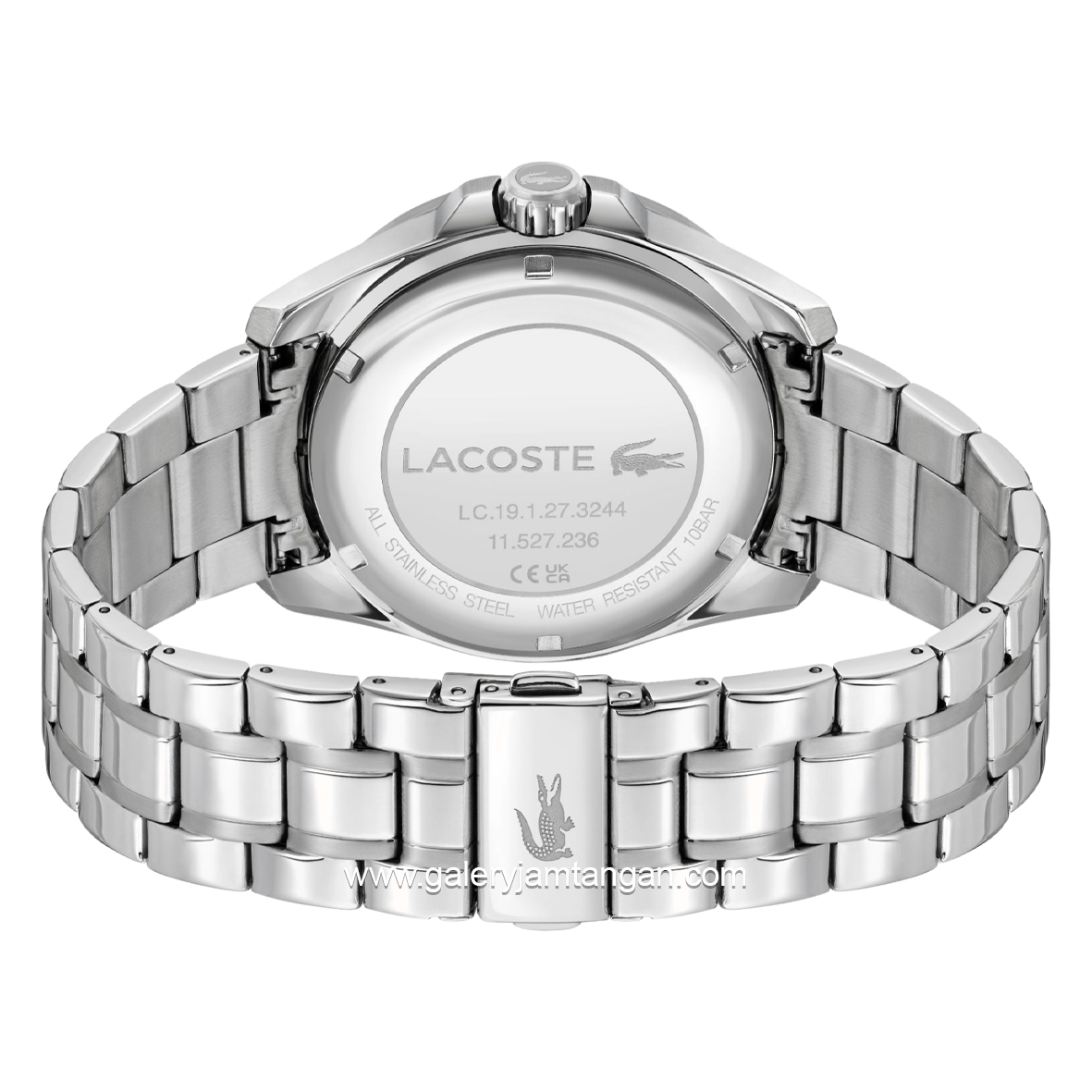 LACOSTE CAPBRETON 2011496 Silver Dial White Stainless Steel Strap
