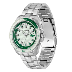 LACOSTE CAPBRETON 2011496 Silver Dial White Stainless Steel Strap