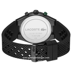 LACOSTE LINE RACER 2011498 Black Dial White Rubber Strap