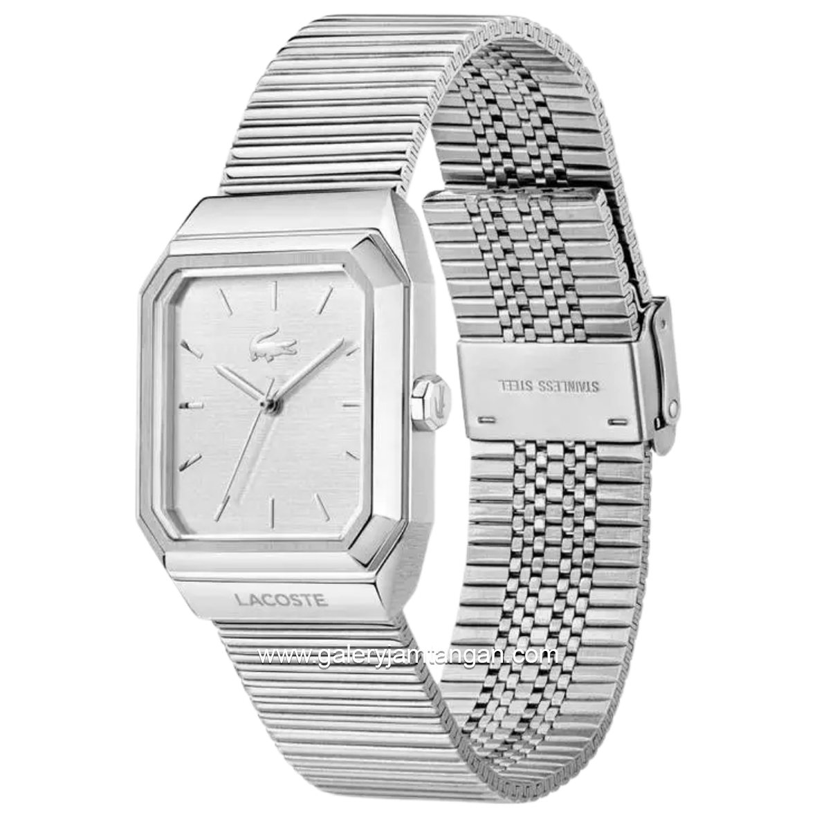 LACOSTE 2011500 Rene Silver Stainless Steel Strap