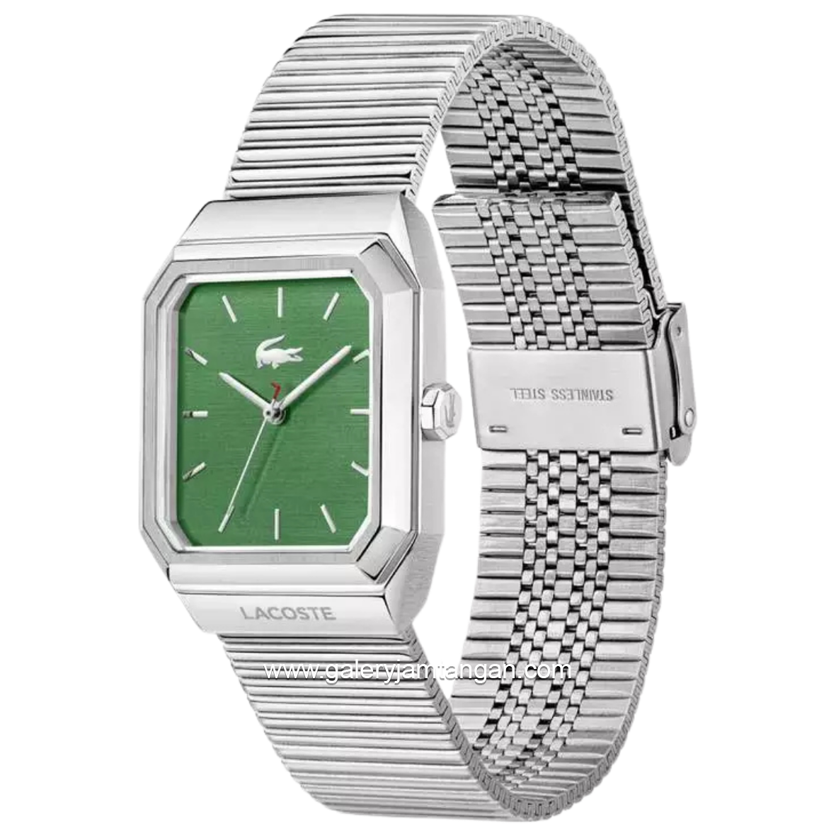 LACOSTE RENE 2011501 Silver Stainless Steel Strap