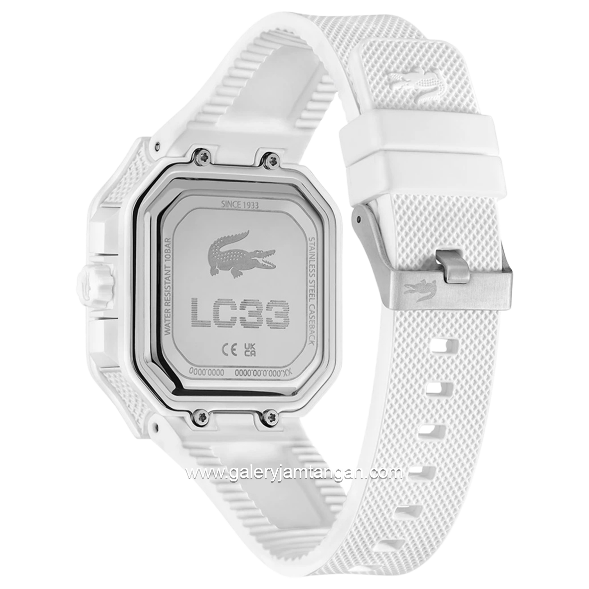 LACOSTE 2011506 LC33 SQUARE White Silikon Strap