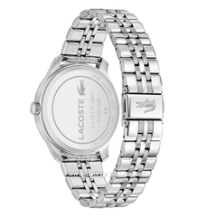 LACOSTE LISBON 2011509 Silver Dial Black Stainless Steel Strap