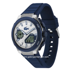 LACOSTE LC33 BETTER 2011515 Blue Dial White Silicone Strap