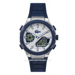 LACOSTE LC33 BETTER 2011515 Blue Dial White Silicone Strap